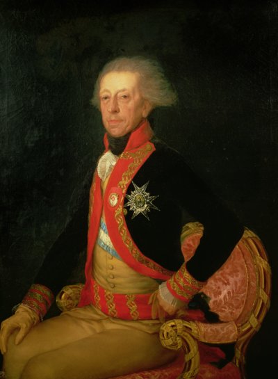 Generale Antonio Ricardos (1727-94) c.1793-94 da Francisco de Goya